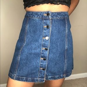 American apparel denim skirt